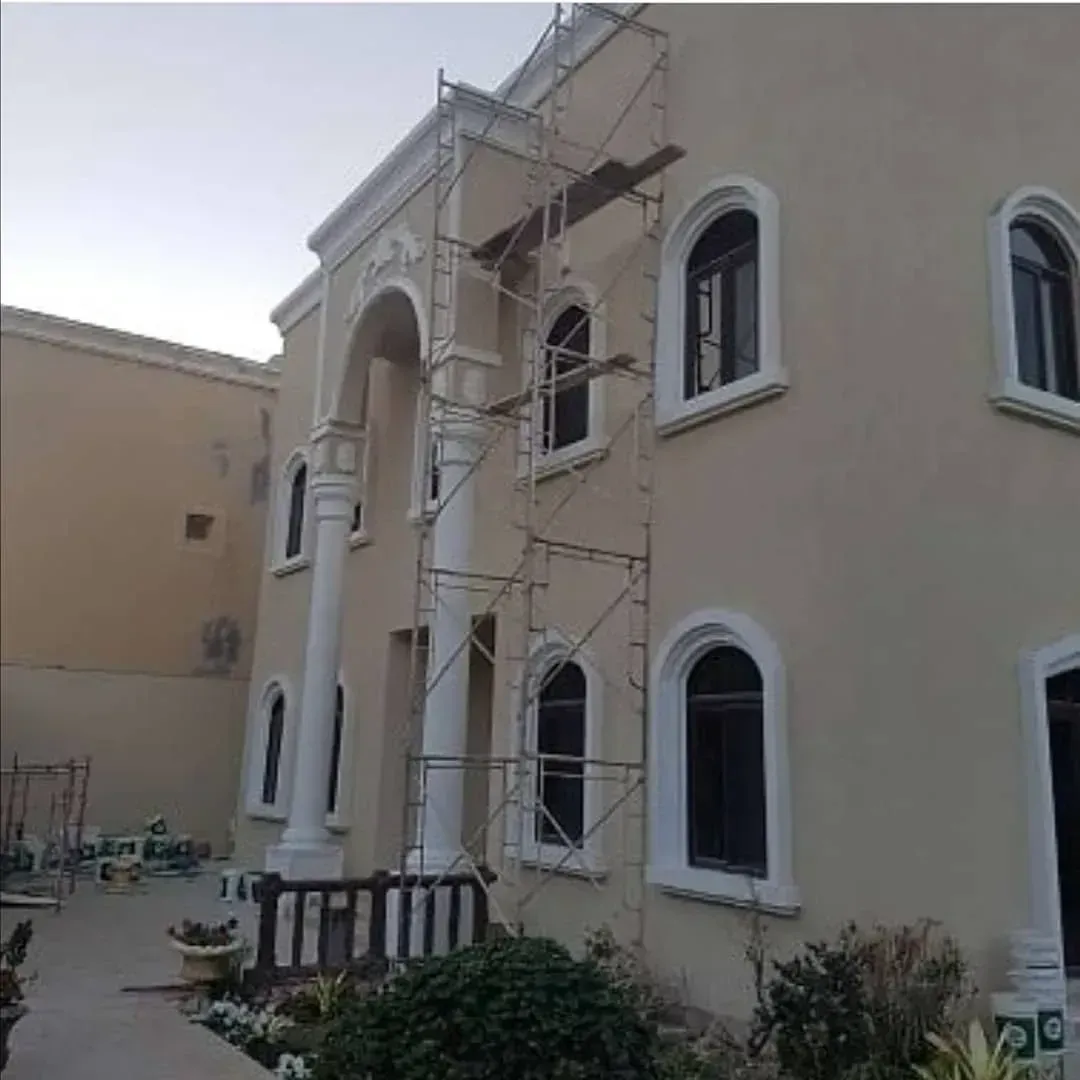 دهان أسوار خارجية ومداخل فلل مودرن